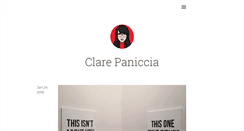 Desktop Screenshot of clarepaniccia.com