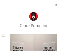 Tablet Screenshot of clarepaniccia.com